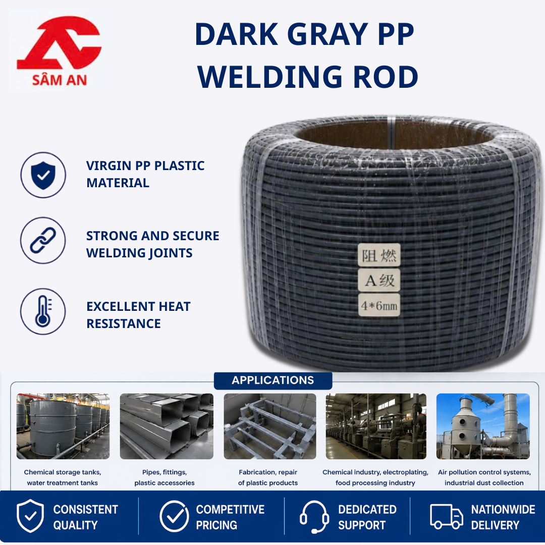 Dark Gray PP Welding Rod